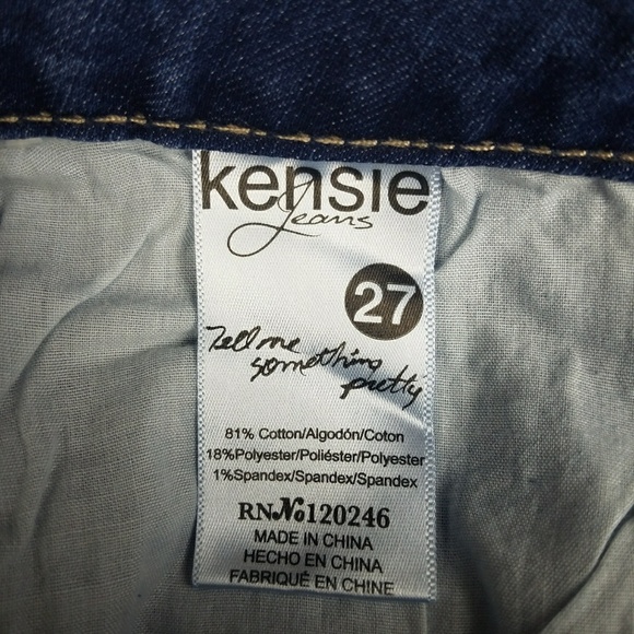 *Last Chance* KENSIE Stretch Denim Jean Shorts 27 - Picture 3 of 8
